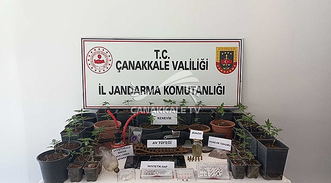 ÇANAKKALE'DE EŞZAMANLI UYUŞTURUCU OPERASYONU