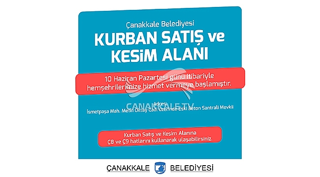 KURBAN SATIŞ VE KESİM ALANINA İLİŞKİN BİLGİLENDİRME VE ÖNEMLİ DUYURULAR