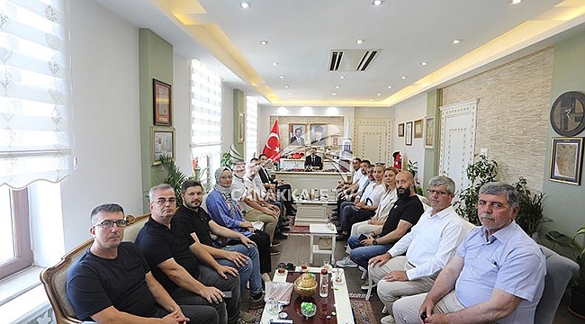 AK PARTİ İL BAŞKANLIĞINDAN VALİ AKTAŞ'A VEDA ZİYARETİ